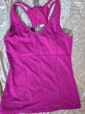 Athleta Athletic Tank Top Women’s Small Pink Racerback Built In Bra Workout